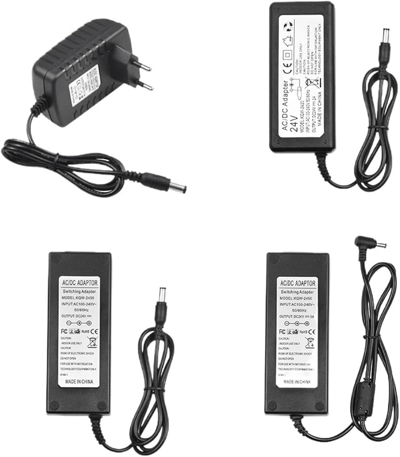 LED Driver Power Adapter 110V 220V to 5V 12V 24V 5A EU Power Plug for LED Strip Light - Image 1